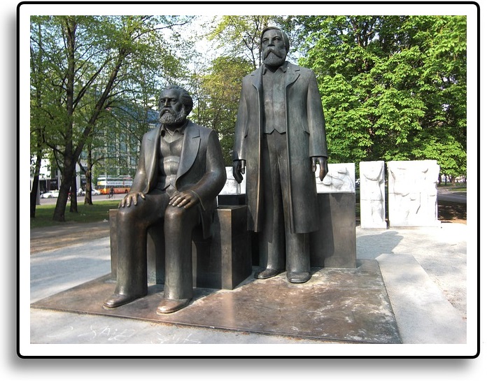 Marx y Engels en Berlín (Alemania)