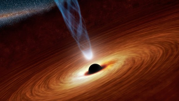 la gravedad de un agujero negro puede atraer el gas circundante